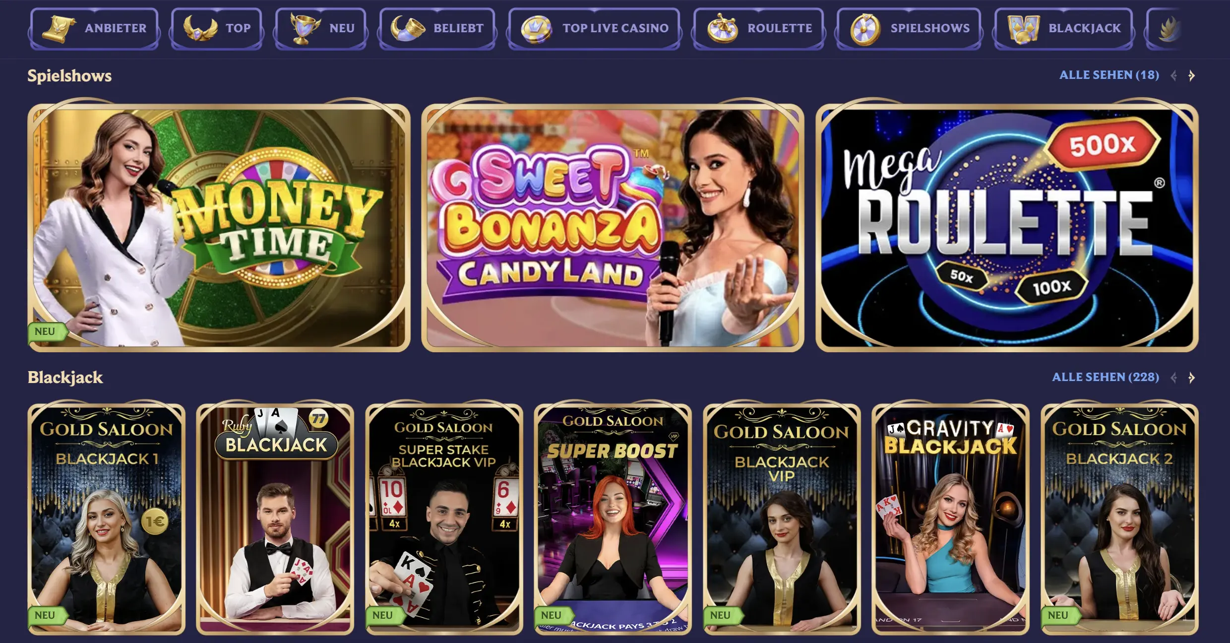 Spieleangebot in online casino Österreich 2026